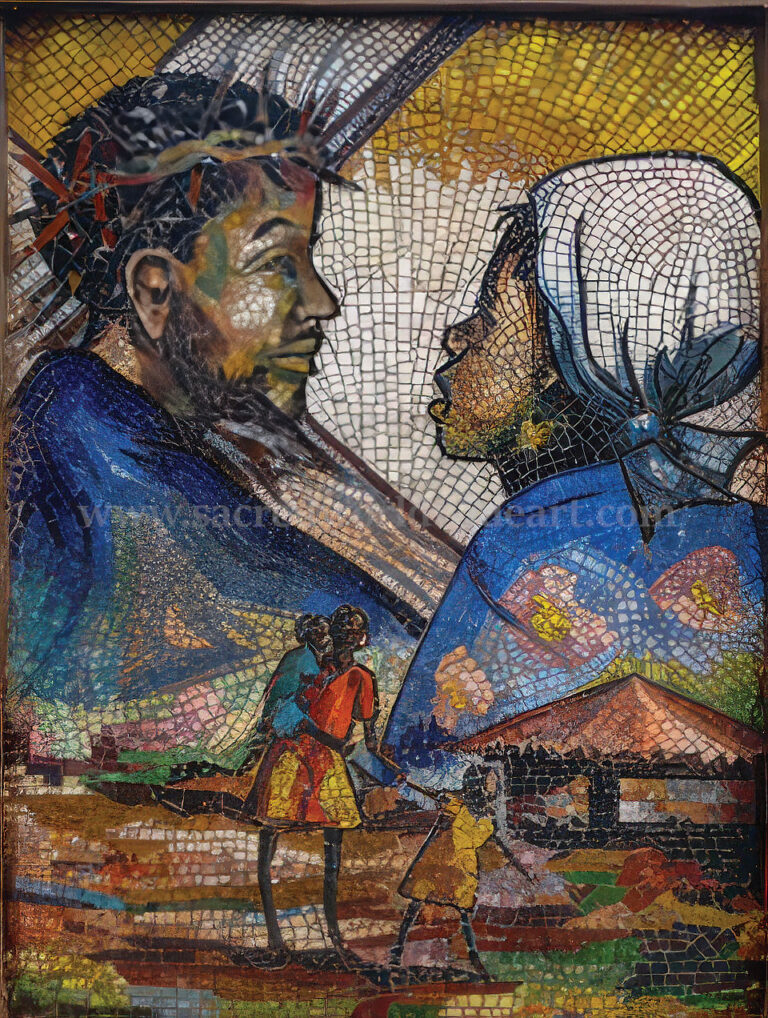 Mothers Love Mosaic By Kateete Leonard